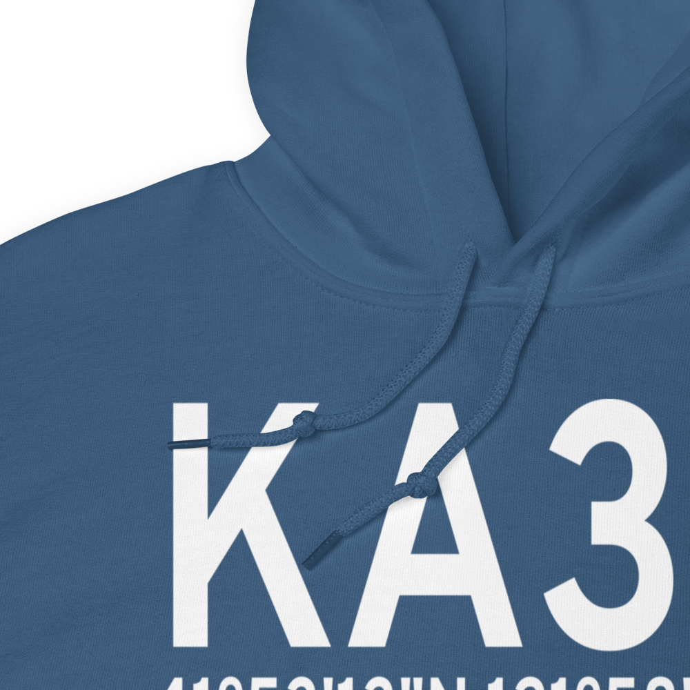 Butte Valley Airport (KA32) ICAO Hoodie Sweatshirt 