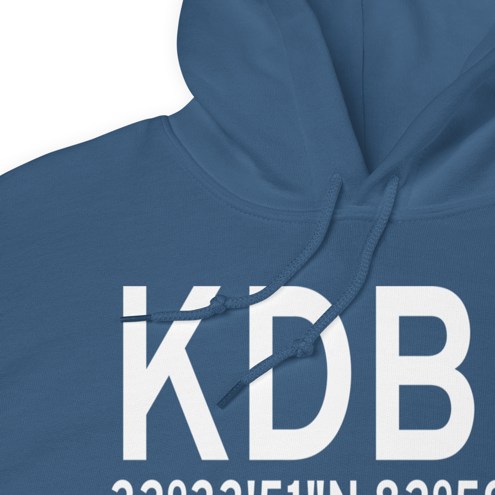 W H 'Bud' Barron Airport (KDBN) ICAO Hoodie Sweatshirt 