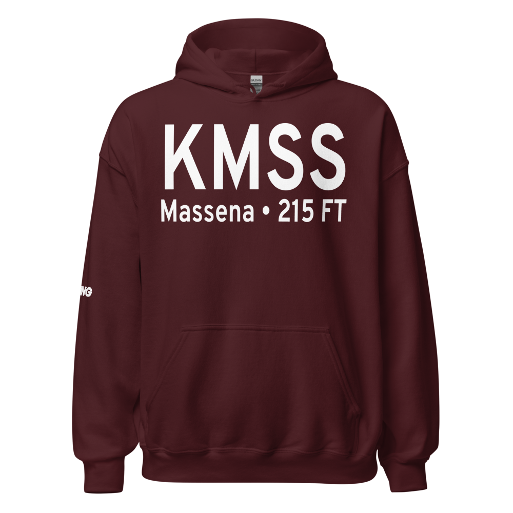 Massena International Richards Field (KMSS) ICAO Hoodie Sweatshirt 