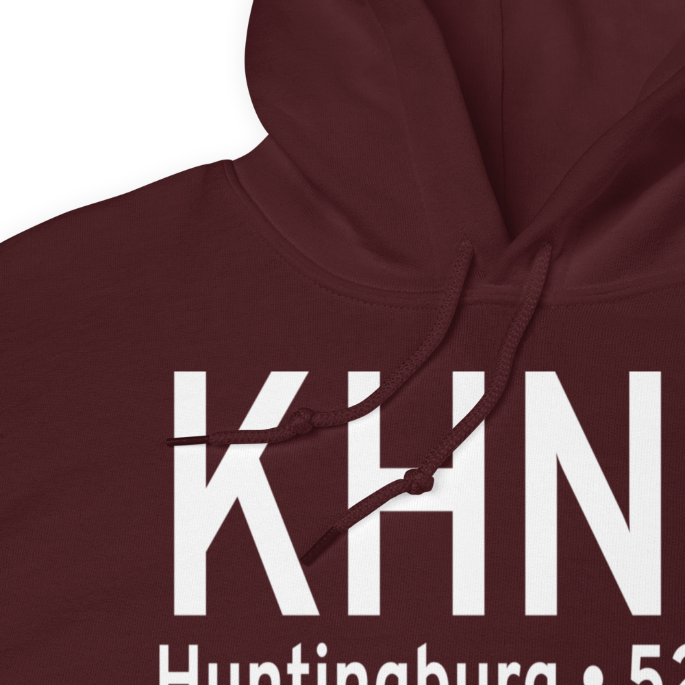 Huntingburg Airport (KHNB) ICAO Hoodie Sweatshirt 