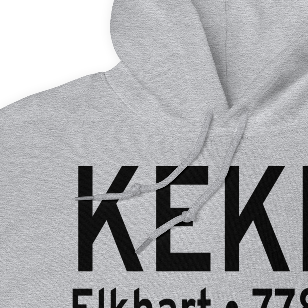 Elkhart Municipal Airport (KEKM) ICAO Hoodie Sweatshirt 