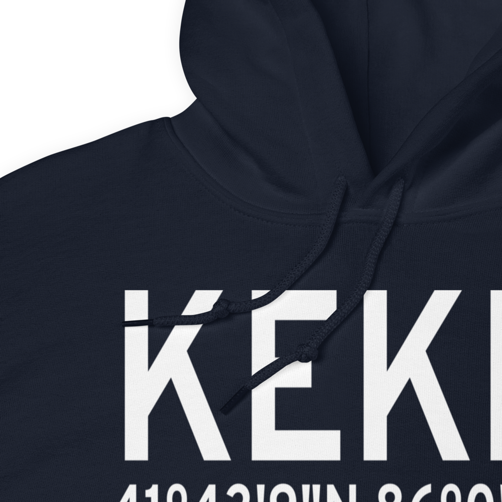 Elkhart Municipal Airport (KEKM) ICAO Hoodie Sweatshirt 