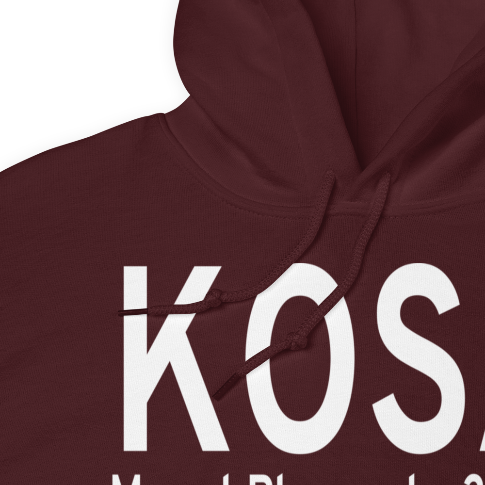 Mount Pleasant Regional Airport (KOSA) ICAO Hoodie Sweatshirt 