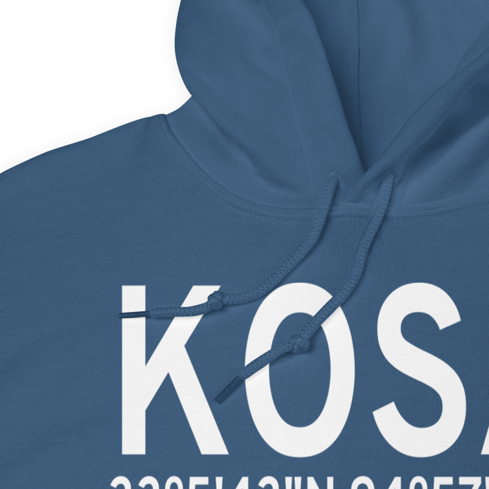 Mount Pleasant Regional Airport (KOSA) ICAO Hoodie Sweatshirt 