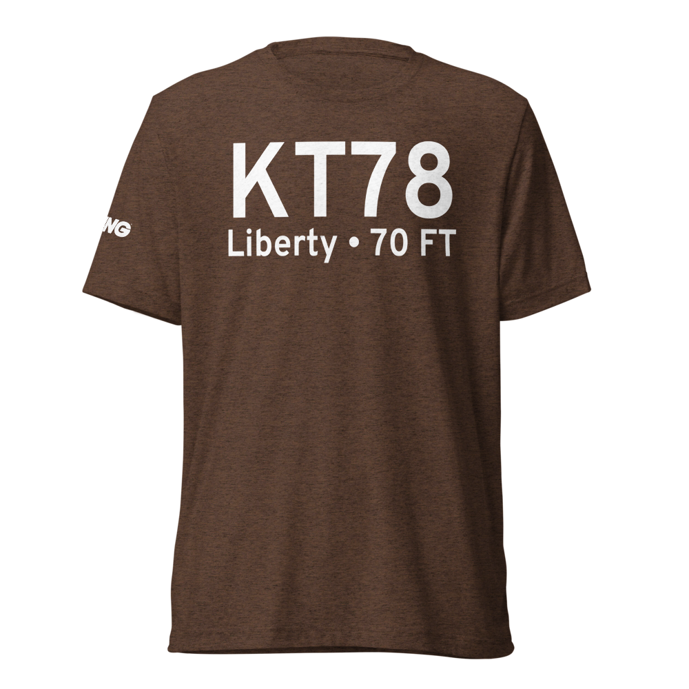 Liberty Municipal Airport (KT78) ICAO Tri-blend T-Shirt 