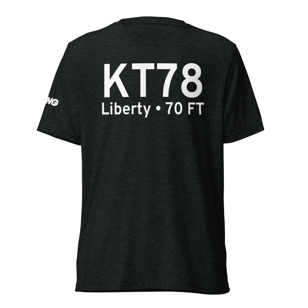 Liberty Municipal Airport (KT78) ICAO Tri-blend T-Shirt 
