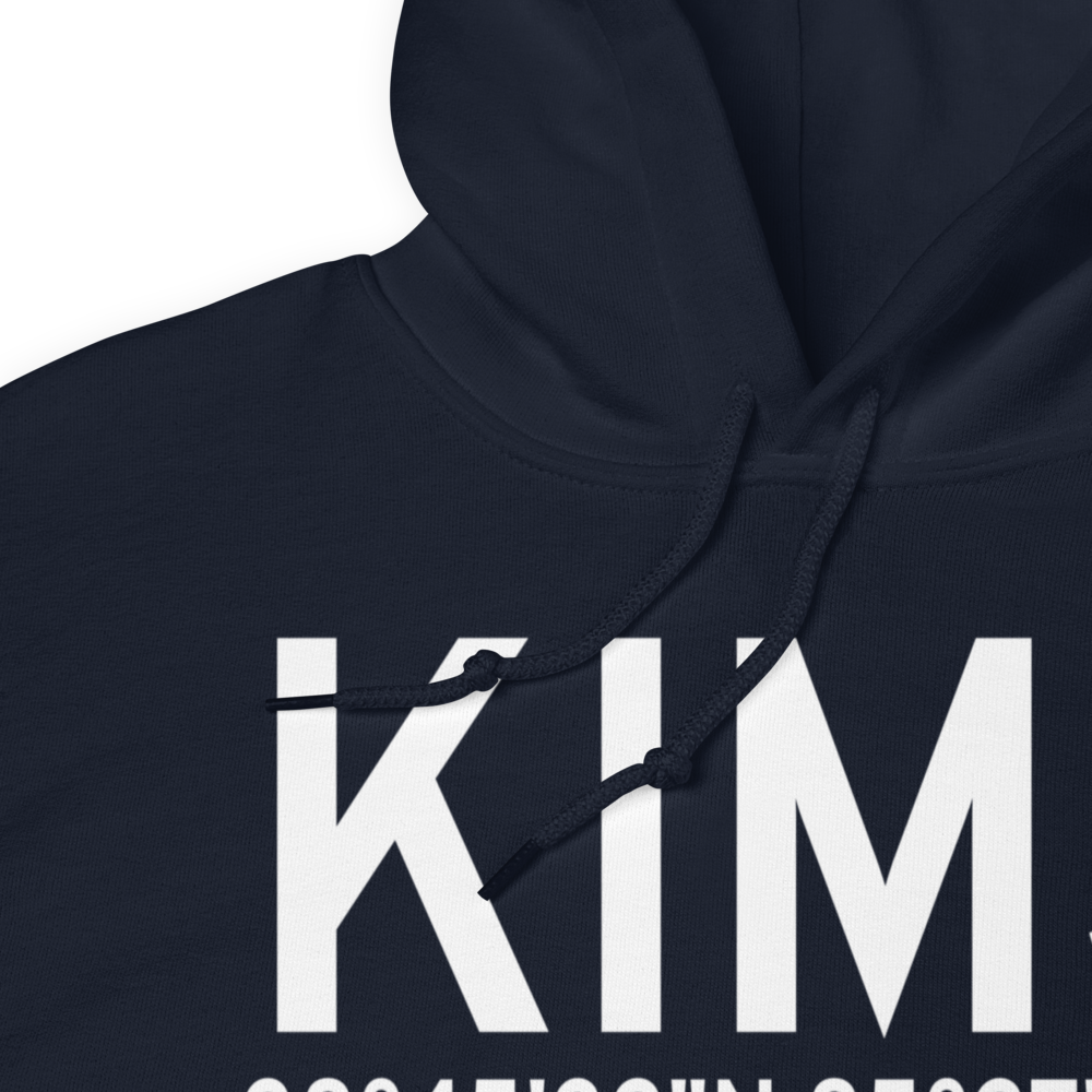 Madison Municipal Airport (KIMS) ICAO Hoodie Sweatshirt 