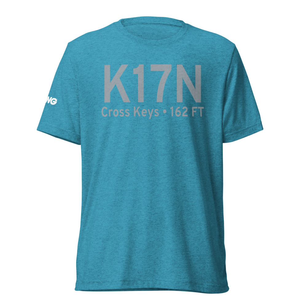 Cross Keys Airport (K17N) ICAO Tri-blend T-Shirt 