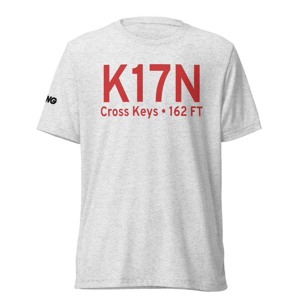 Cross Keys Airport (K17N) ICAO Tri-blend T-Shirt 