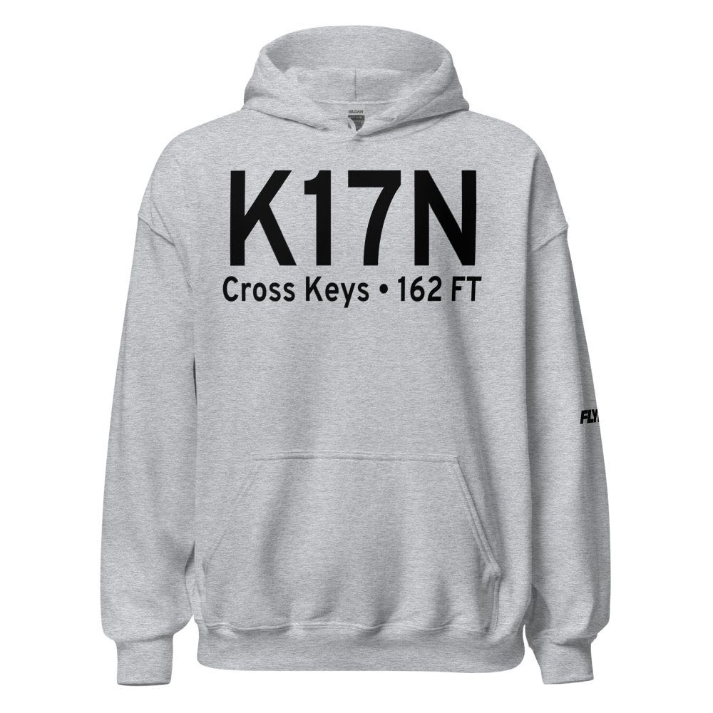 Cross Keys Airport (K17N) ICAO Hoodie Sweatshirt 