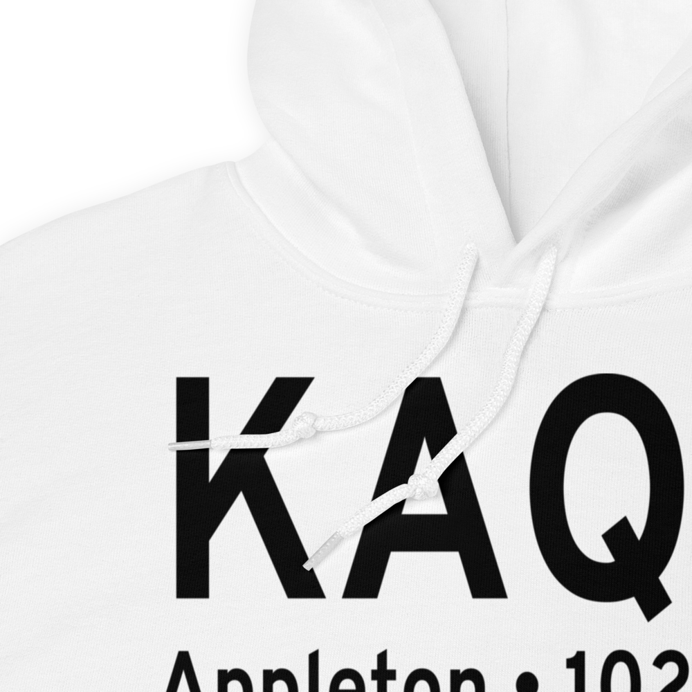 Appleton Municipal Airport (KAQP) ICAO Hoodie Sweatshirt 