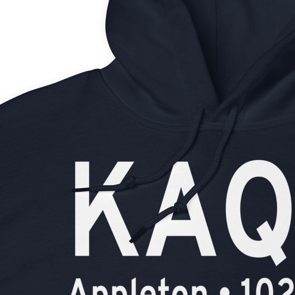 Appleton Municipal Airport (KAQP) ICAO Hoodie Sweatshirt 