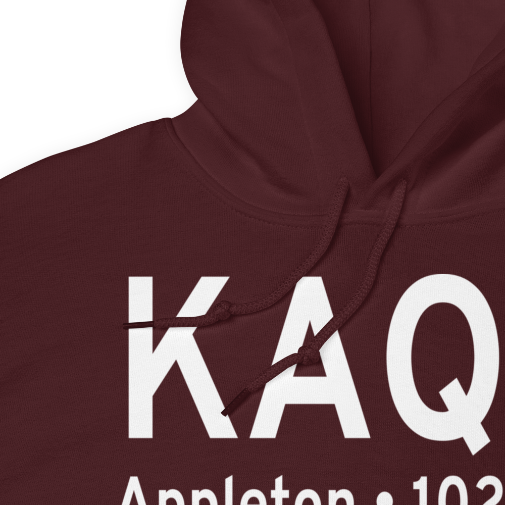 Appleton Municipal Airport (KAQP) ICAO Hoodie Sweatshirt 