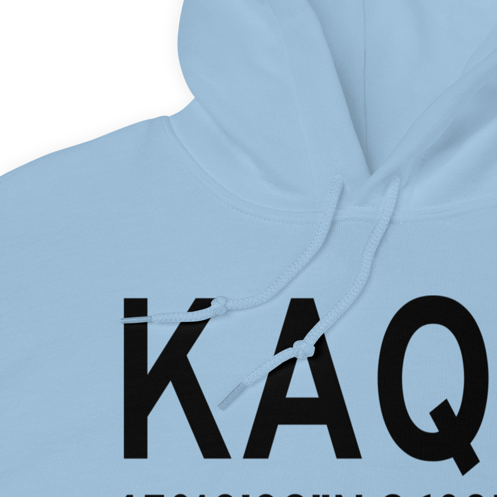 Appleton Municipal Airport (KAQP) ICAO Hoodie Sweatshirt 