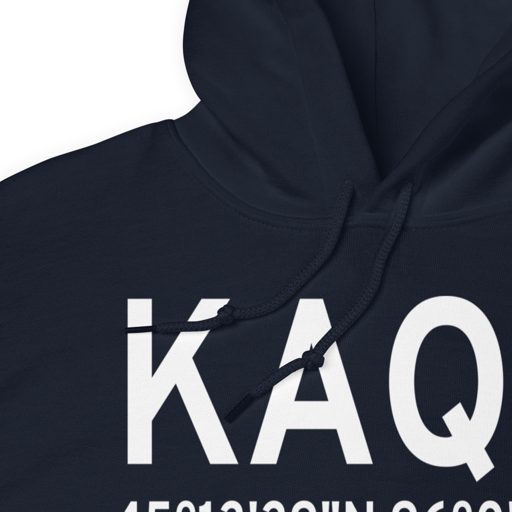 Appleton Municipal Airport (KAQP) ICAO Hoodie Sweatshirt 