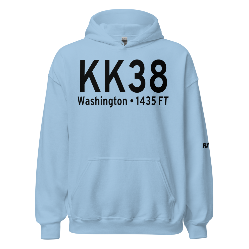 Washington County Memorial Airport (KK38) ICAO Hoodie Sweatshirt 