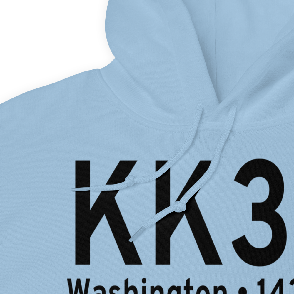 Washington County Memorial Airport (KK38) ICAO Hoodie Sweatshirt 