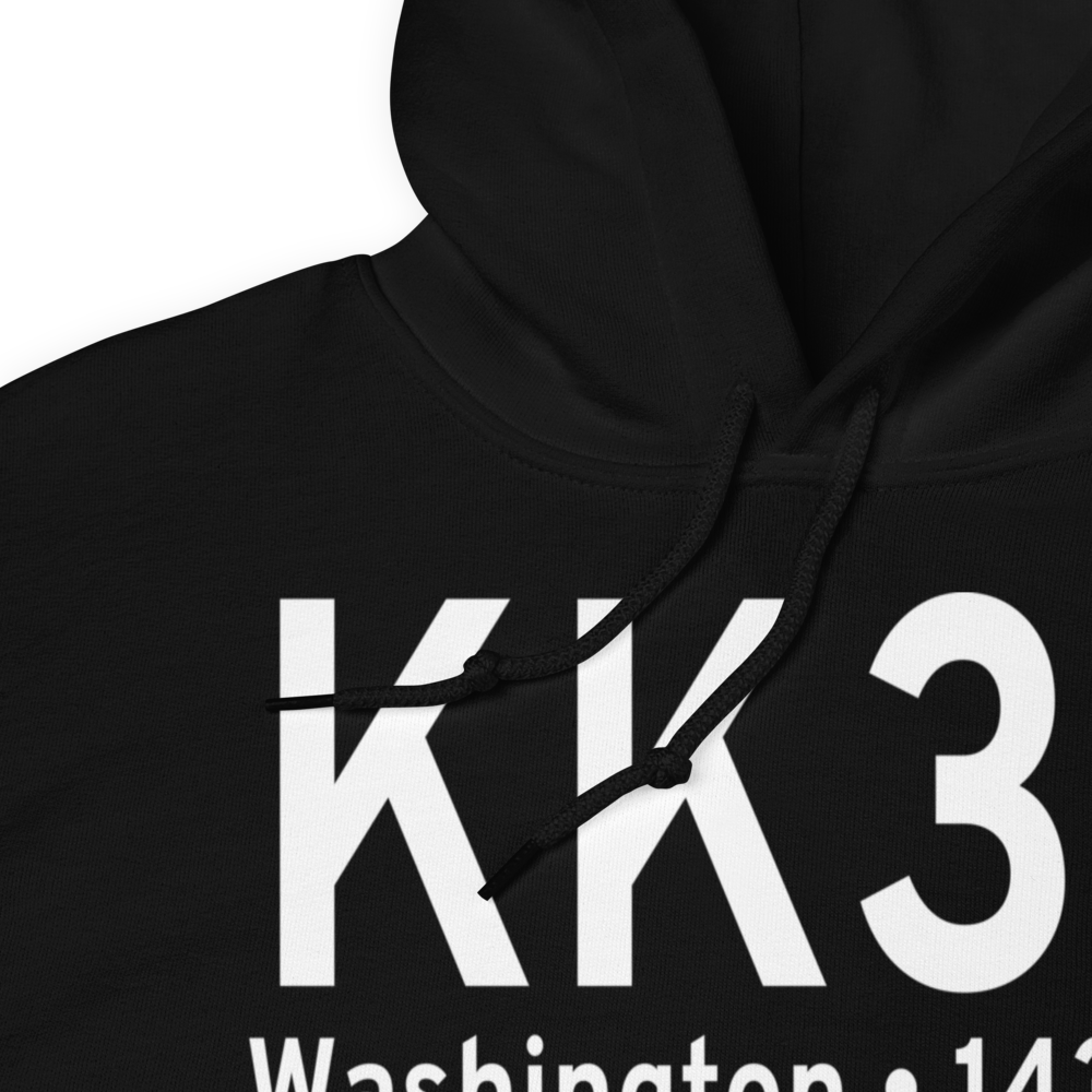 Washington County Memorial Airport (KK38) ICAO Hoodie Sweatshirt 