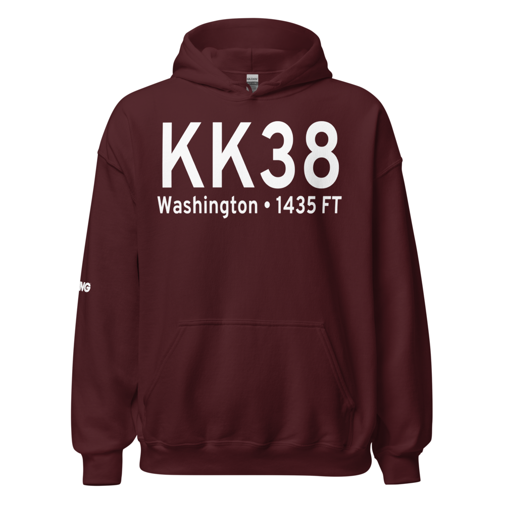 Washington County Memorial Airport (KK38) ICAO Hoodie Sweatshirt 
