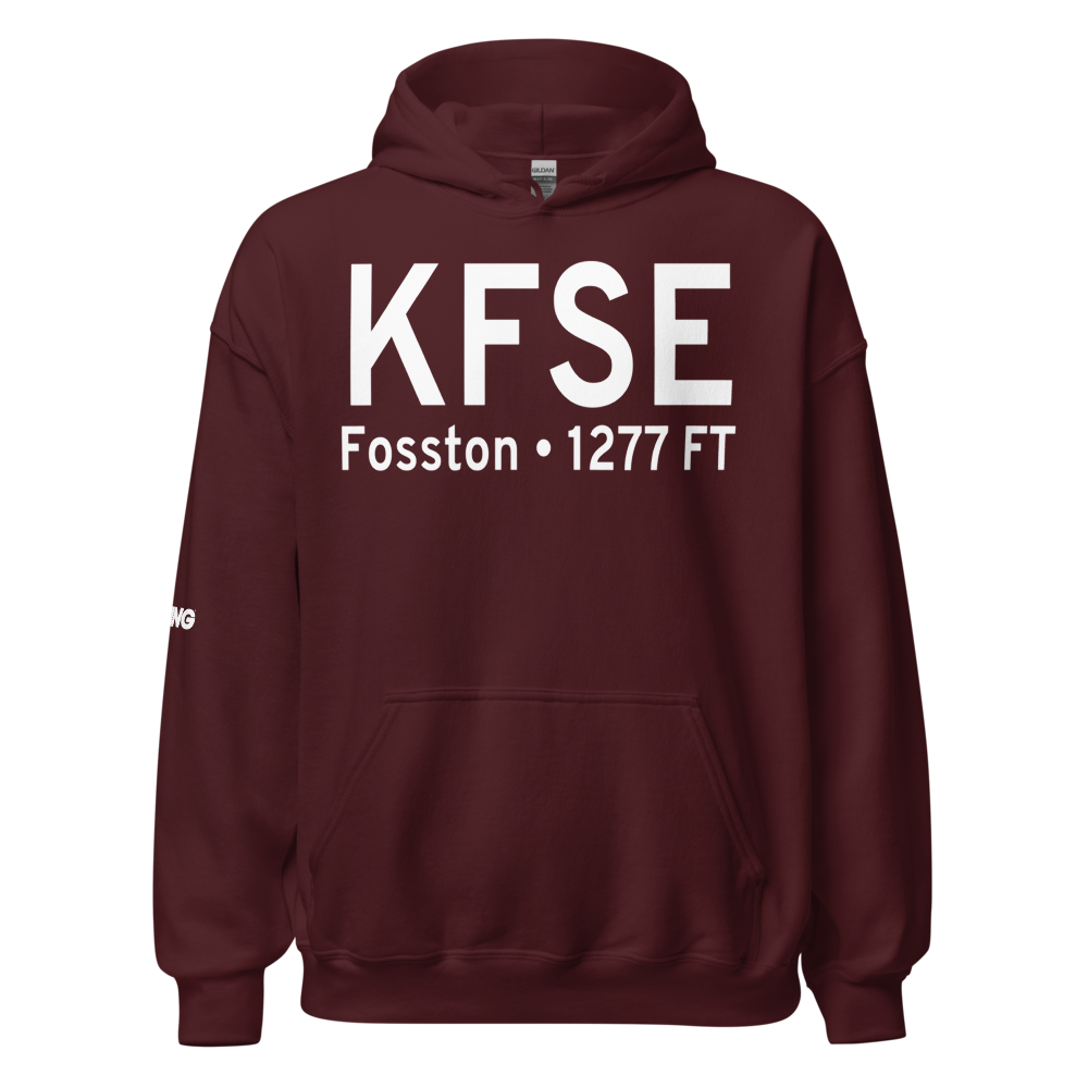 Fosston Municipal Airport-Anderson Field (KFSE) ICAO Hoodie Sweatshirt 