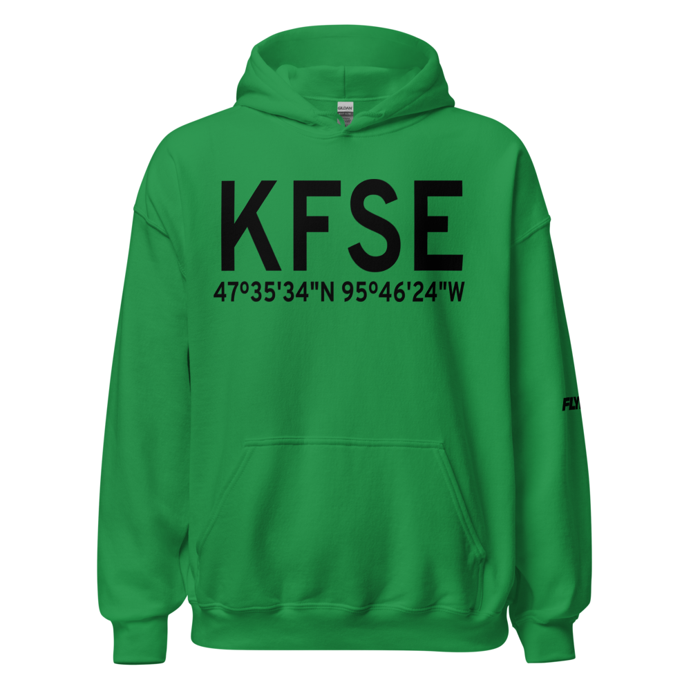 Fosston Municipal Airport-Anderson Field (KFSE) ICAO Hoodie Sweatshirt 