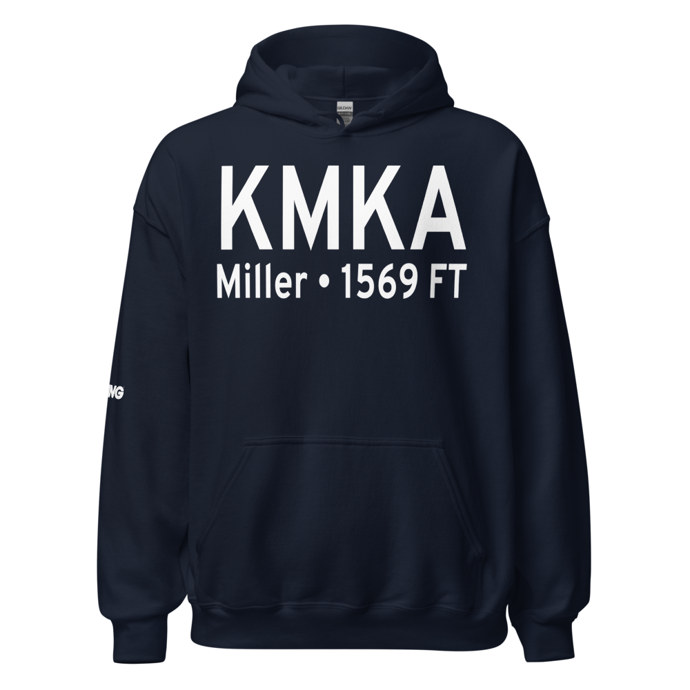 Miller Municipal Airport (KMKA) ICAO Hoodie Sweatshirt 