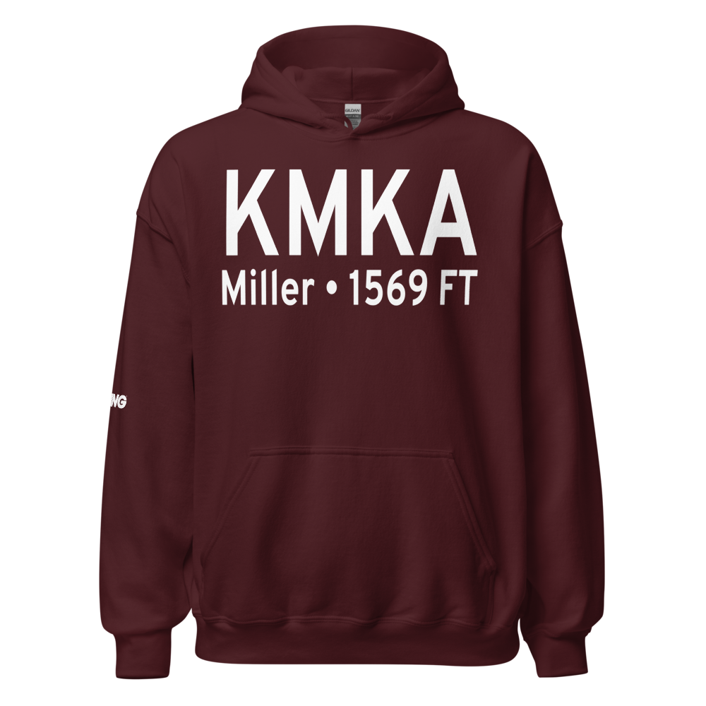 Miller Municipal Airport (KMKA) ICAO Hoodie Sweatshirt 
