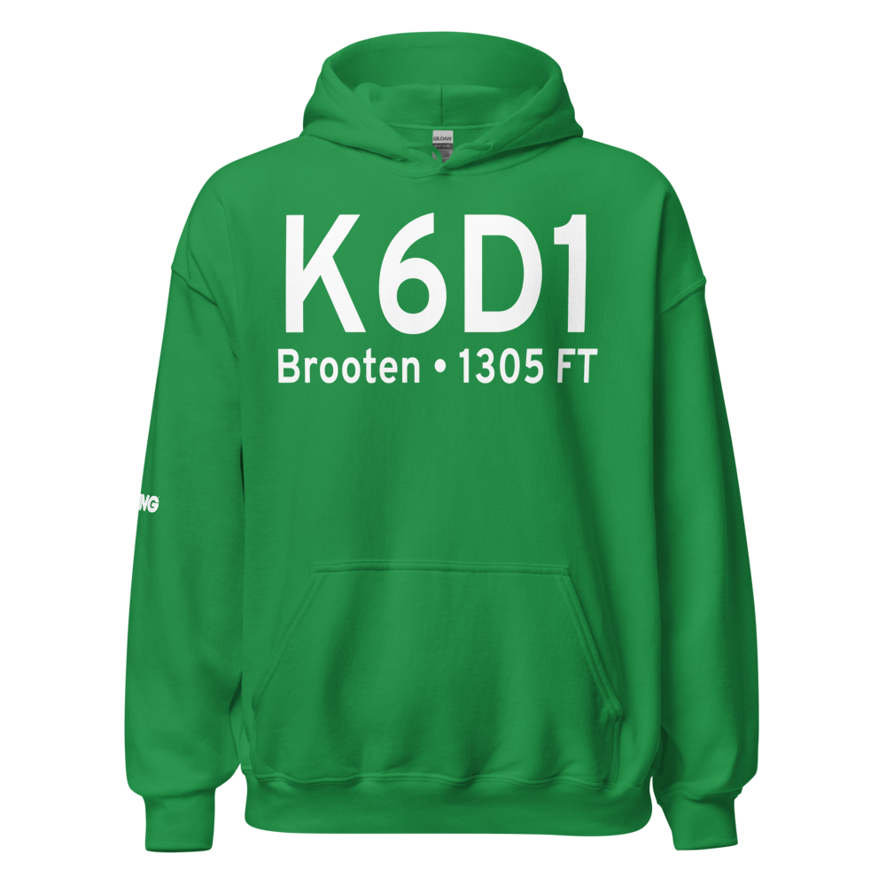 Brooten Municipal Airport (K6D1) ICAO Hoodie Sweatshirt 