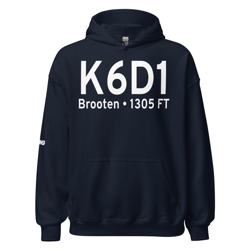 Brooten Municipal Airport (K6D1) ICAO Hoodie Sweatshirt 