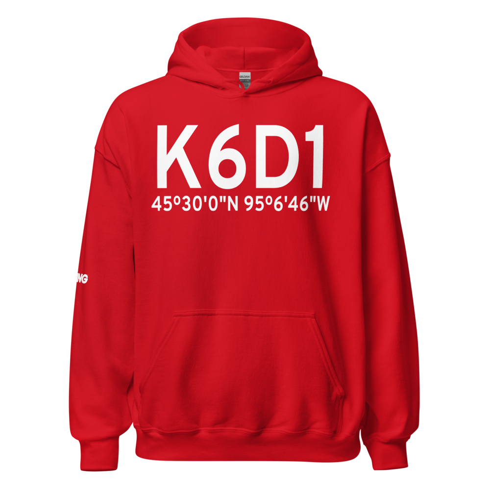 Brooten Municipal Airport (K6D1) ICAO Hoodie Sweatshirt 