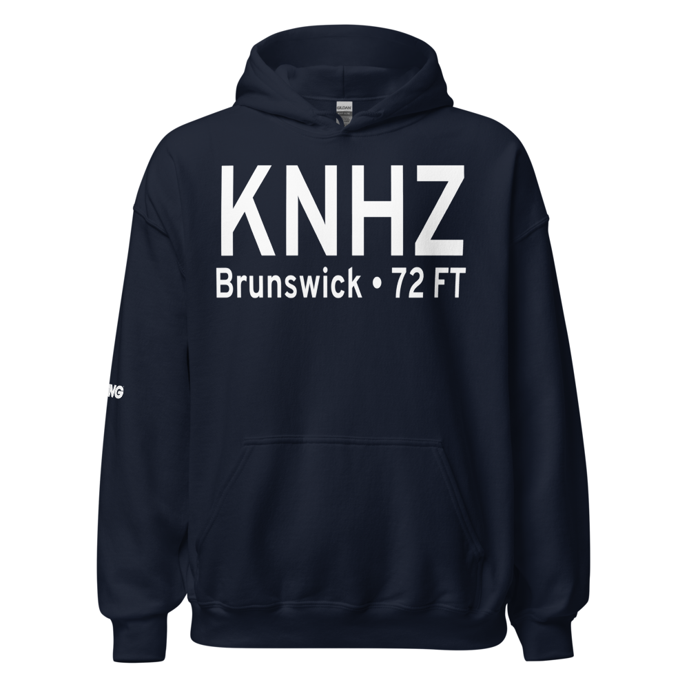 Brunswick Executive Airport (KNHZ) ICAO Hoodie Sweatshirt 
