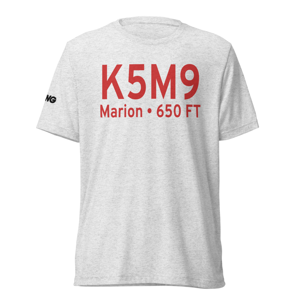 Marion Crittenden County Airport (K5M9) ICAO Tri-blend T-Shirt 