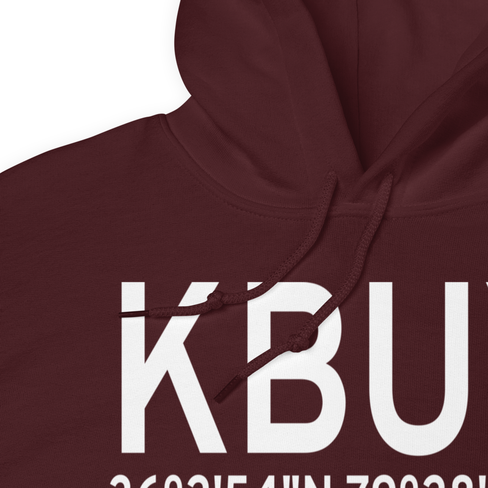 Burlington Alamance Regional Airport (KBUY) ICAO Hoodie Sweatshirt 