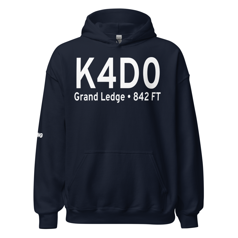 Abrams Municipal Airport (K4D0) ICAO Hoodie Sweatshirt 