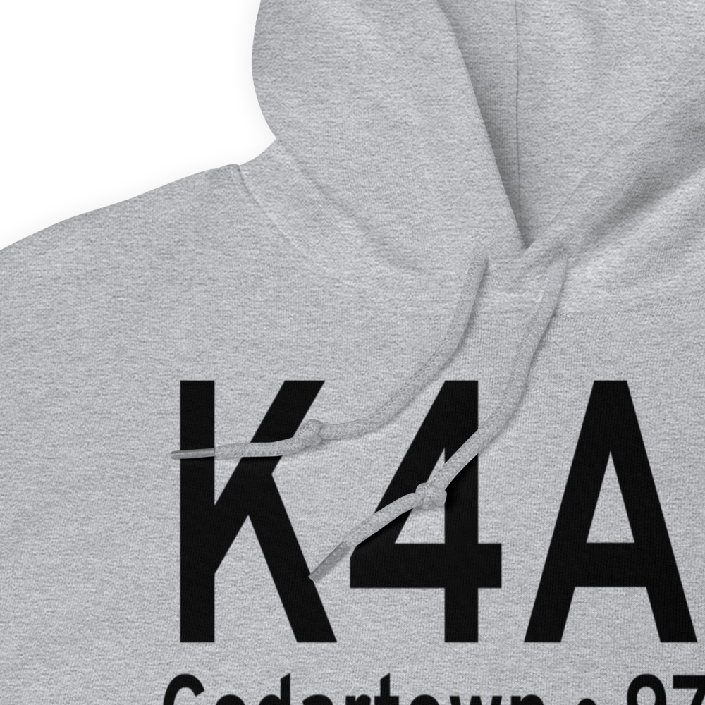 Polk County Airport- Cornelius Moore Field (K4A4) ICAO Hoodie Sweatshirt 