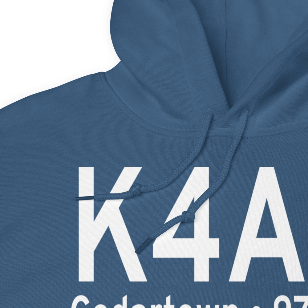 Polk County Airport- Cornelius Moore Field (K4A4) ICAO Hoodie Sweatshirt 