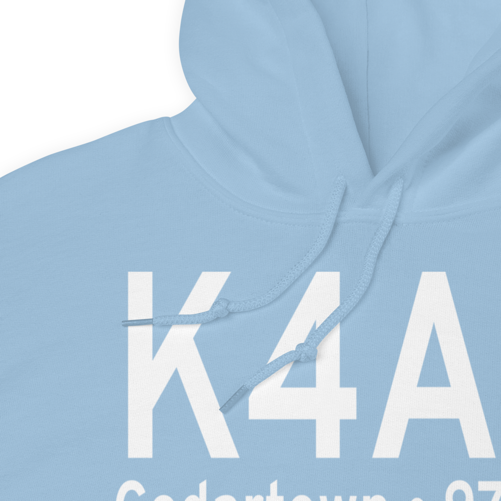 Polk County Airport- Cornelius Moore Field (K4A4) ICAO Hoodie Sweatshirt 