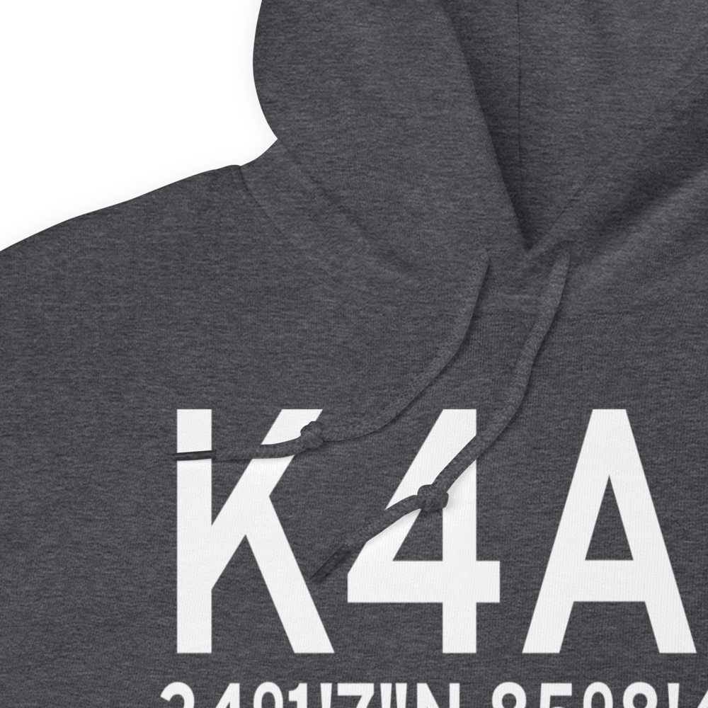 Polk County Airport- Cornelius Moore Field (K4A4) ICAO Hoodie Sweatshirt 