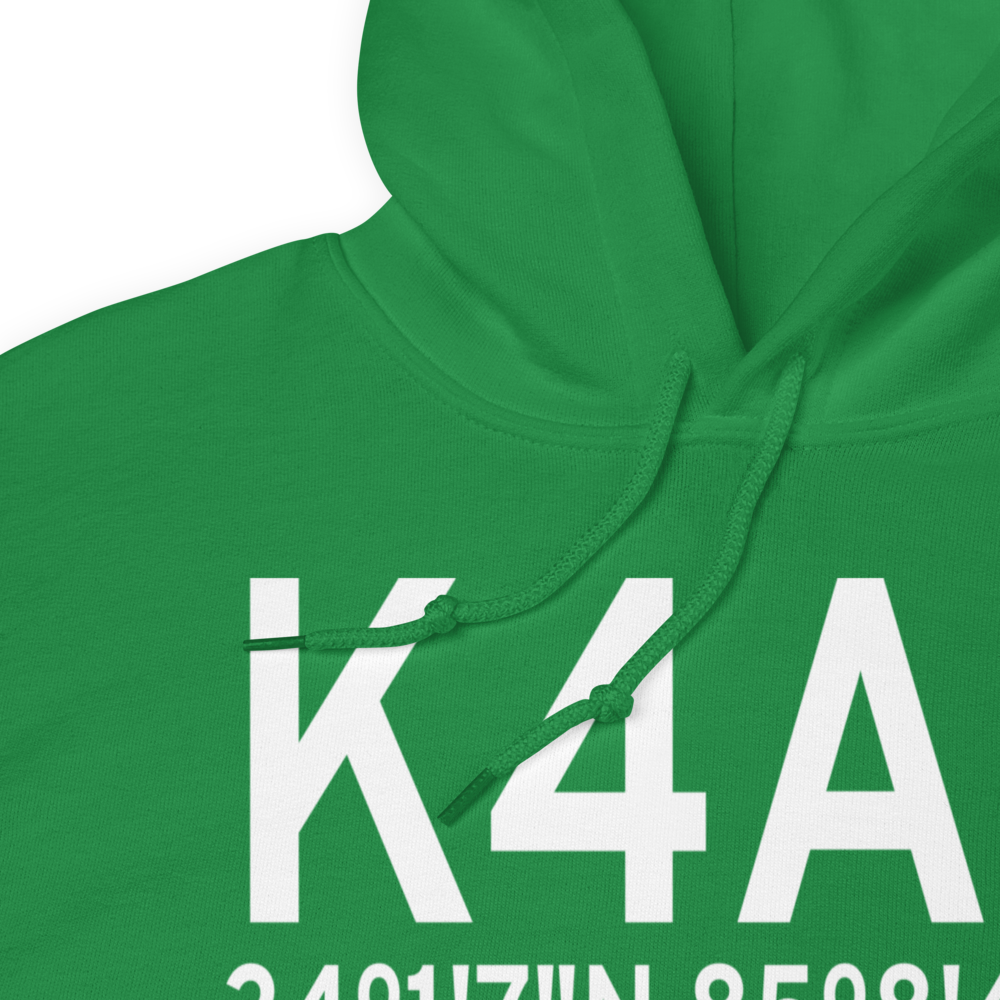 Polk County Airport- Cornelius Moore Field (K4A4) ICAO Hoodie Sweatshirt 