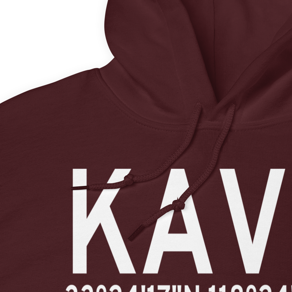 Catalina Airport (KAVX) ICAO Hoodie Sweatshirt 