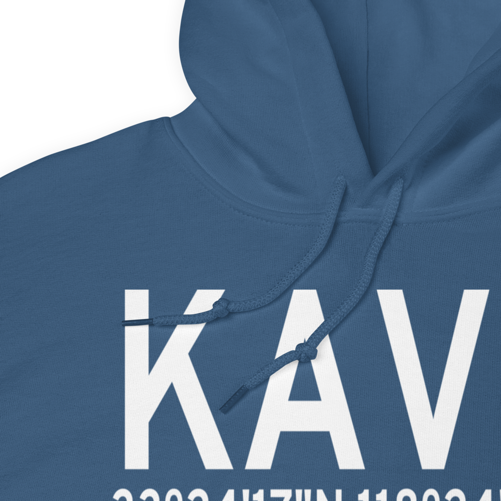 Catalina Airport (KAVX) ICAO Hoodie Sweatshirt 