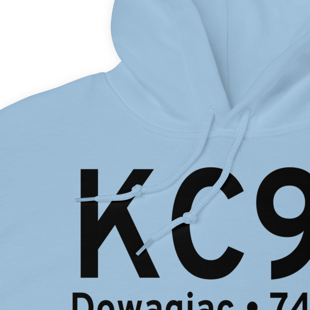 Dowagiac Municipal Airport (KC91) ICAO Hoodie Sweatshirt 