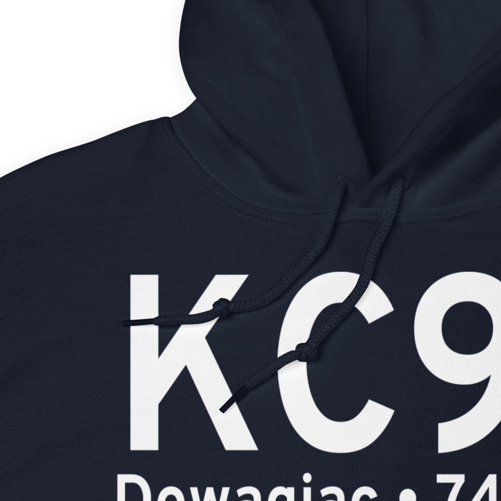 Dowagiac Municipal Airport (KC91) ICAO Hoodie Sweatshirt 