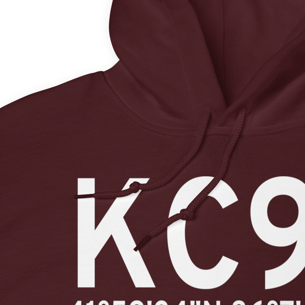 Dowagiac Municipal Airport (KC91) ICAO Hoodie Sweatshirt 
