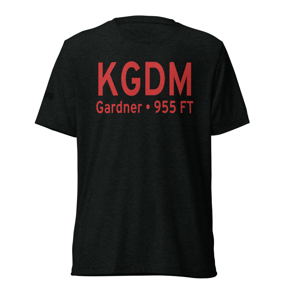 Gardner Municipal Airport (KGDM) ICAO Tri-blend T-Shirt 
