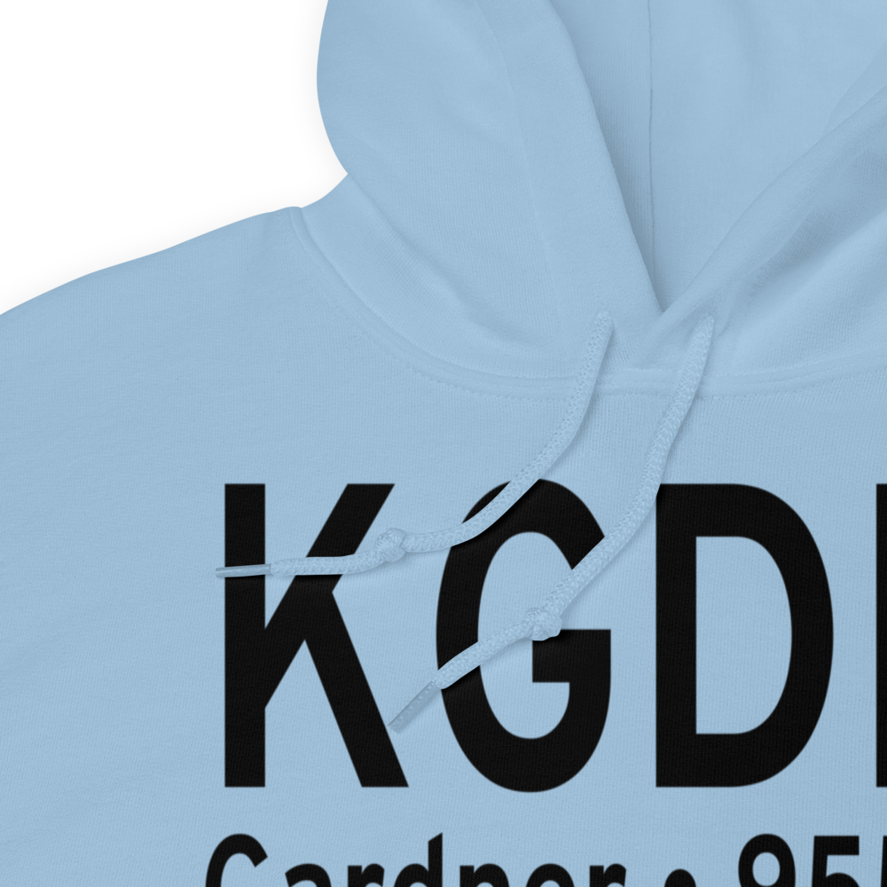 Gardner Municipal Airport (KGDM) ICAO Hoodie Sweatshirt 