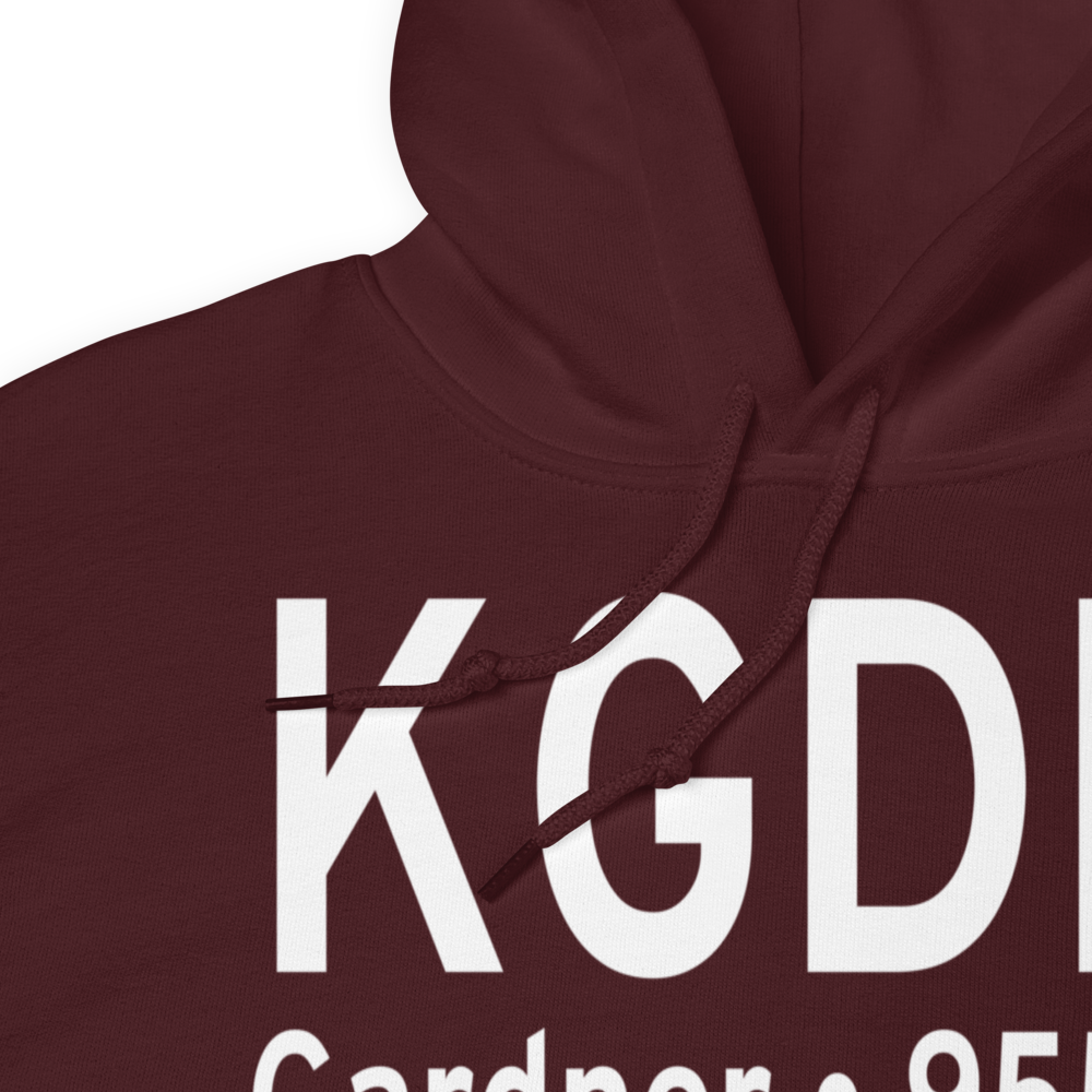 Gardner Municipal Airport (KGDM) ICAO Hoodie Sweatshirt 