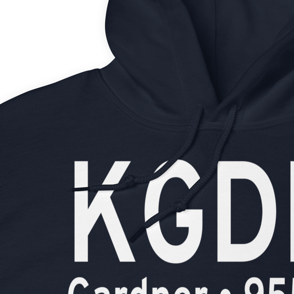 Gardner Municipal Airport (KGDM) ICAO Hoodie Sweatshirt 