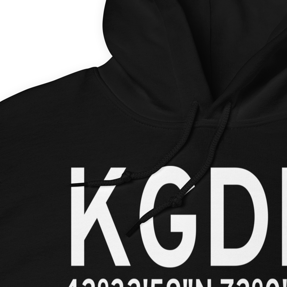 Gardner Municipal Airport (KGDM) ICAO Hoodie Sweatshirt 