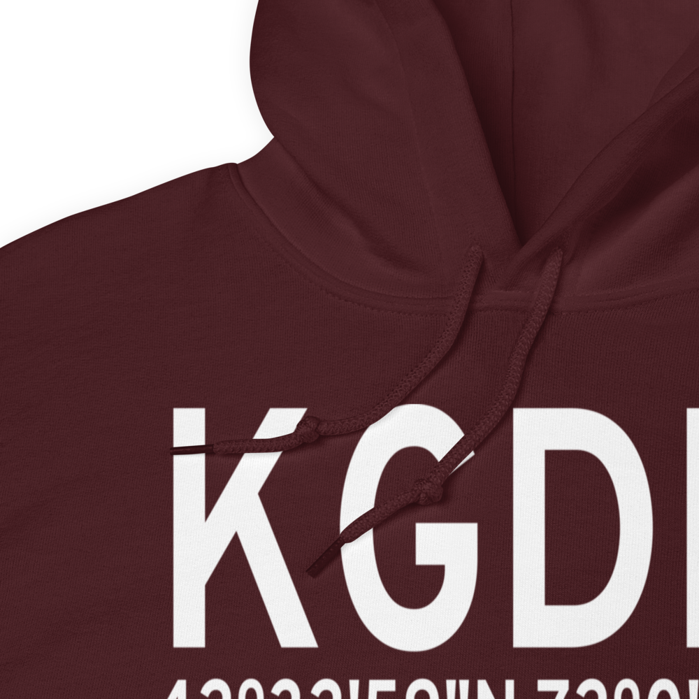 Gardner Municipal Airport (KGDM) ICAO Hoodie Sweatshirt 